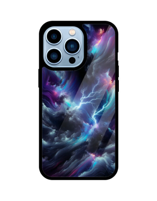 Space Tornado Premium Glass Phone Case - Apple iPhone 13 Pro