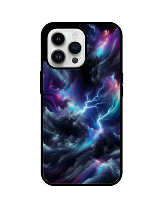 Space Tornado Premium Glass Phone Case - Apple iPhone 14 Pro