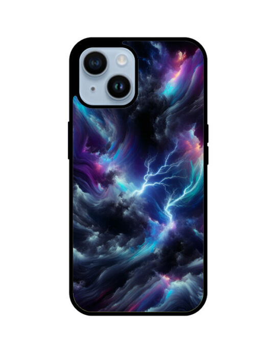Space Tornado Premium Glass Phone Case - Apple iPhone 14 Plus