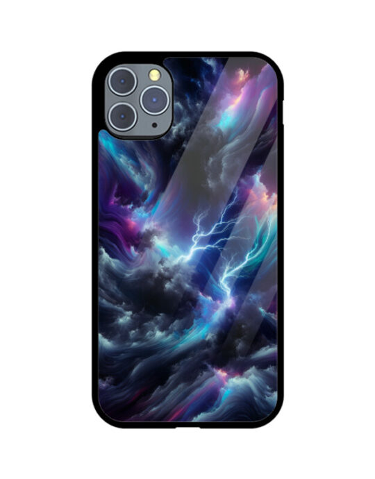 Space Tornado Premium Glass Phone Case - Apple iPhone 11 Pro