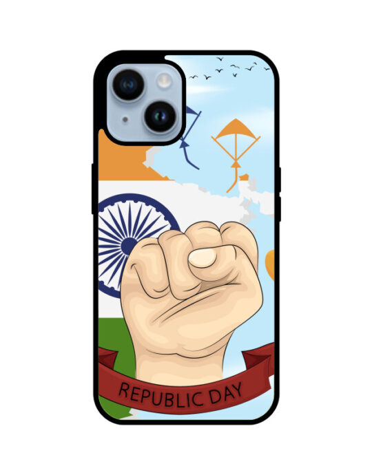 Republic Day Premium Glass Phone Case - Apple iPhone 14 Plus